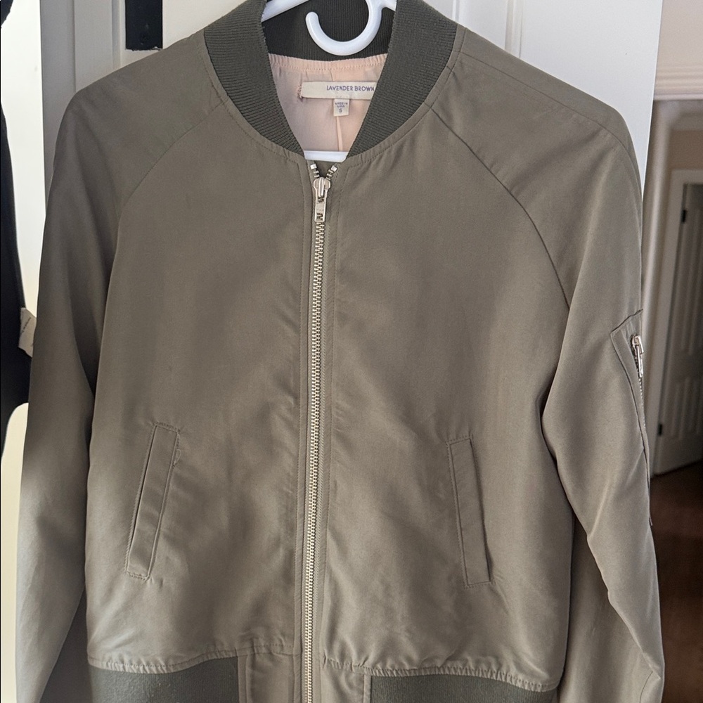 Women's Olive Bomber Jacket